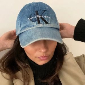 Calvin Klein Jeans Denim Baseball Cap 90s Style